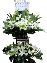 S20 西式悼念花籃 (特大雙層)