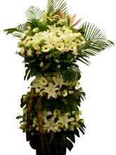 S35 西式悼念花籃(特大三層)