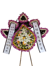 D07 中式悼念花圈