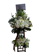 S33 西式悼念花籃(特大雙層)