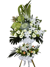 S16 西式悼念花籃 (雙層）