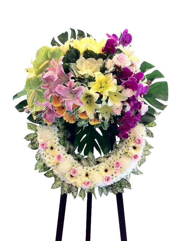Q01 西式悼念花圈